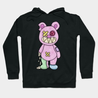 Zombie creepy kawaii teddy bear Hoodie